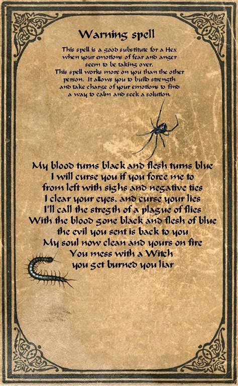 Forbidden dark magic spells from the scriptures